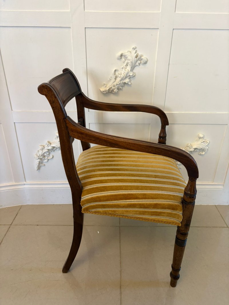 Pair of Antique George III Quality Mahogany Desks Chairs - Image 7